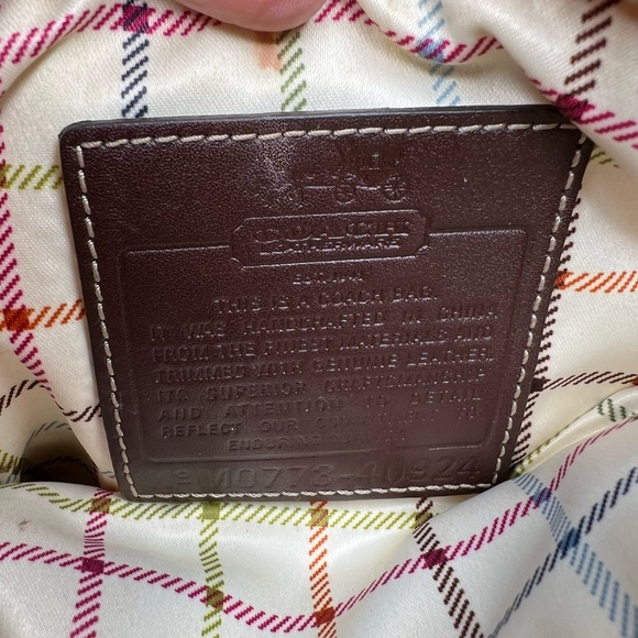 COACH SIGNATURE Crossbody Red w/COA - Picture 7 of 7